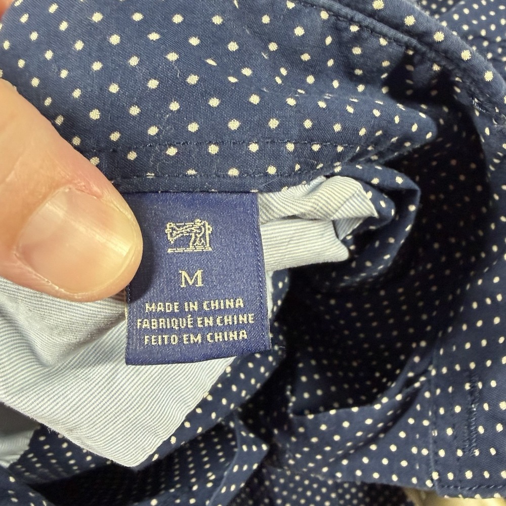 Scotch Soda Vacanza Shirt Mens Medium Navy Blue Pattern Amsterdam Couture - Picture 9 of 10